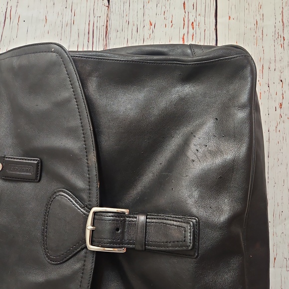 Coach Vintage Black Leather Brifcase - Picture 4 of 16